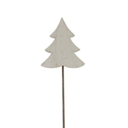 Whitewashed Rustic Tree On Stand