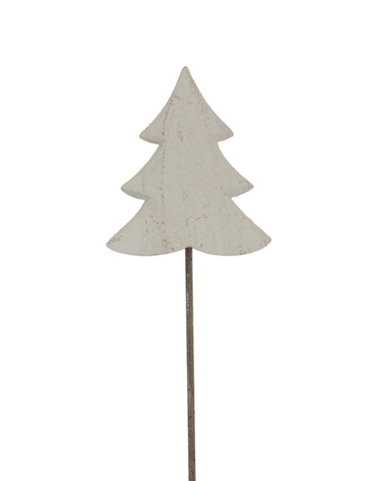 Whitewashed Rustic Tree On Stand