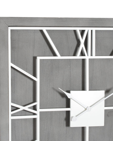 Williston Grey Square Wall Clock