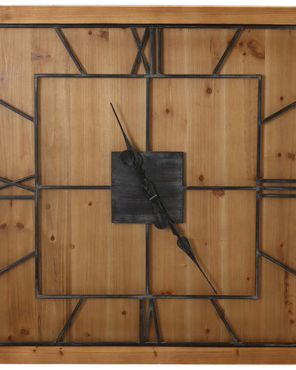 Williston Square Wooden Wall Clock