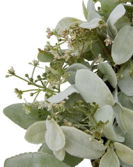 Winter Wreath With Lambs Ear And Wax Flower